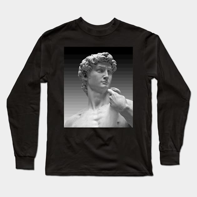 Aesthetic Greek Bust | Vaporwave Long Sleeve T-Shirt by Wizardmode